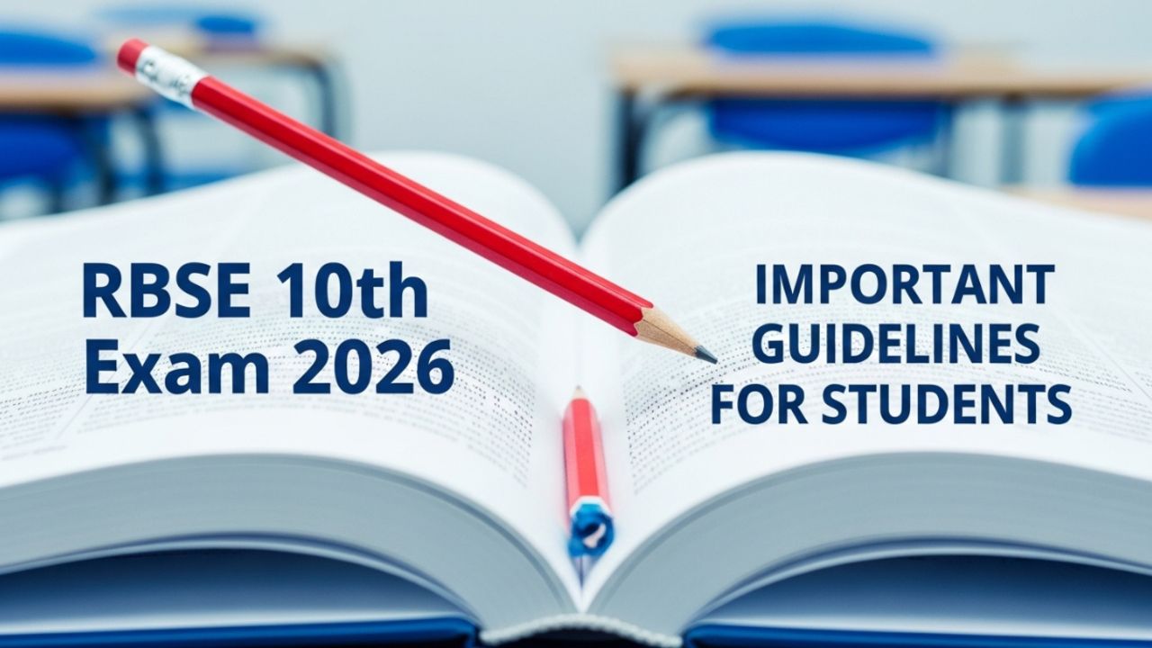 RBSE 10th Exam 2026 Important Guidelines for Students