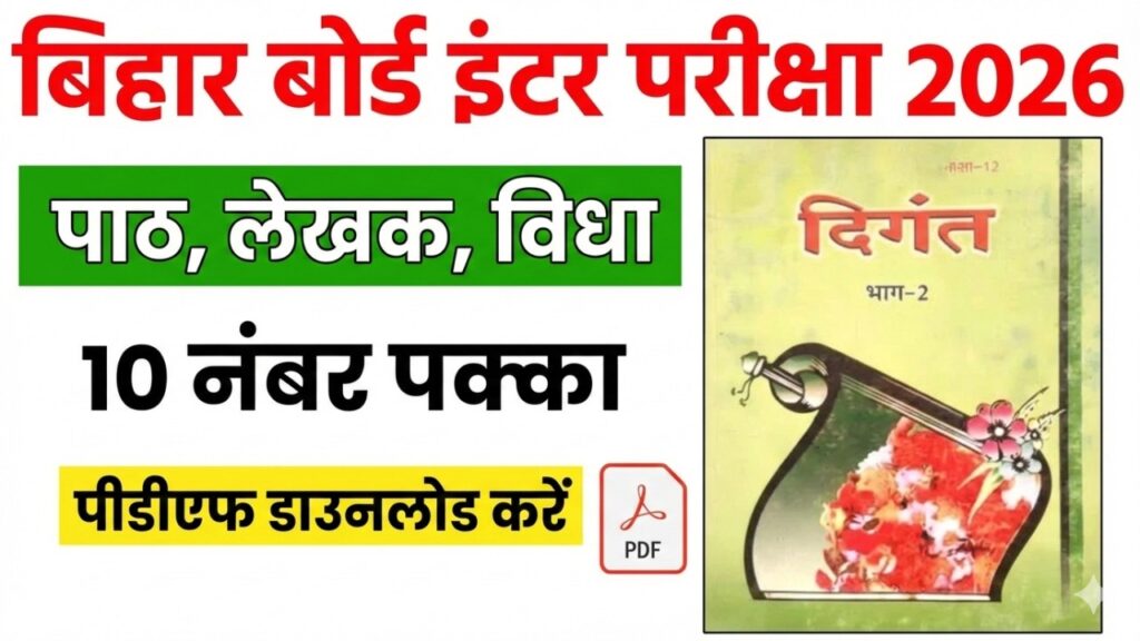 Bihar Board 12th Hindi Padya Khand Writer Name 2026