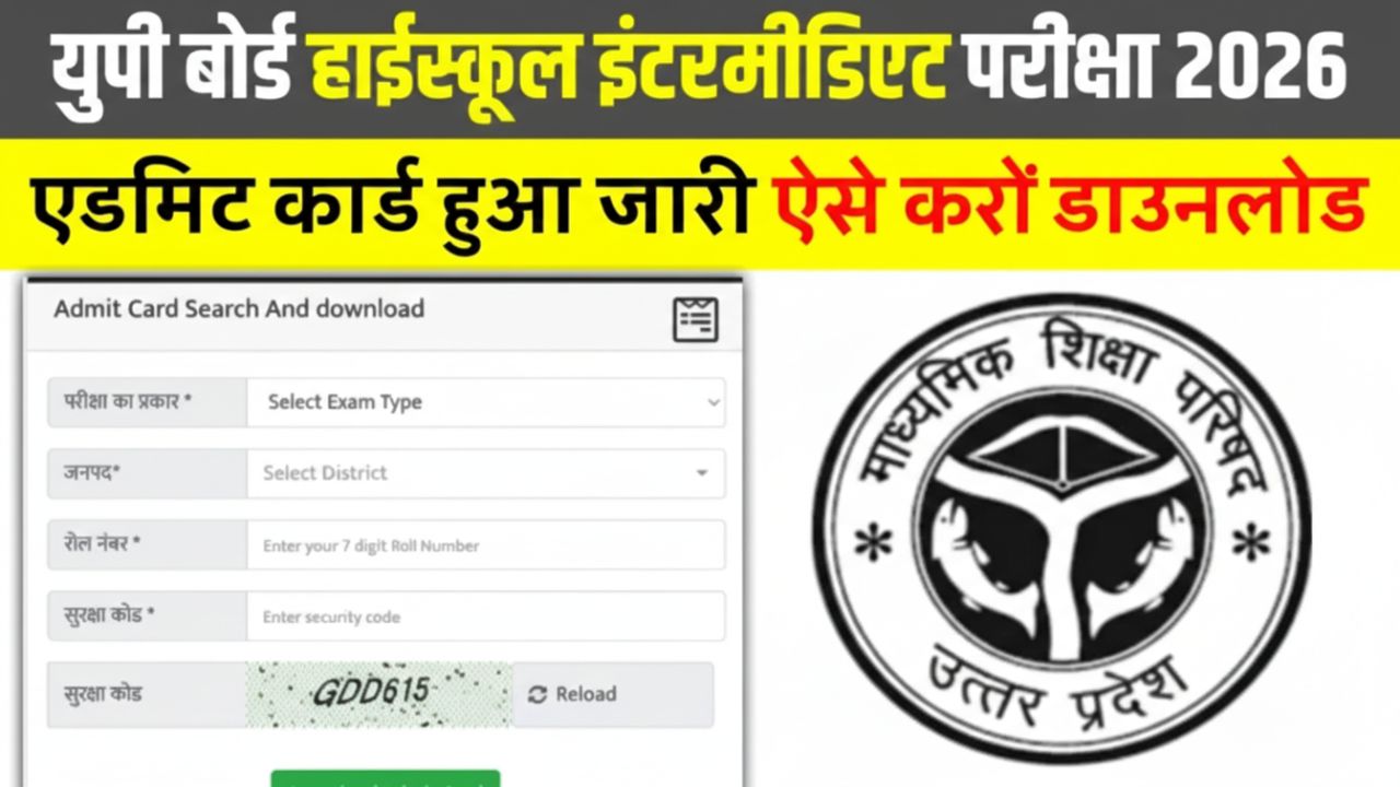 UP Board Matric Inter Admit Card 2026